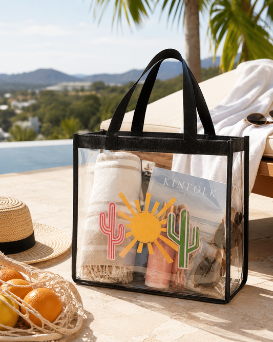 Desert Sun Clear Event Tote Bag by See Life My Way
