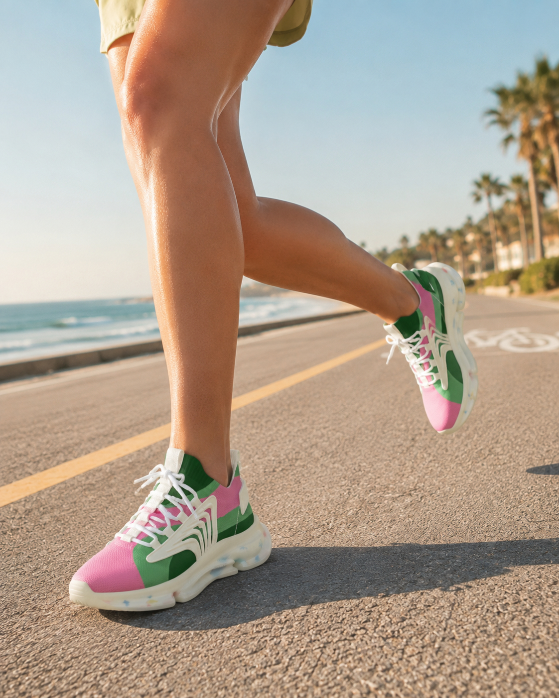Tropical Pop Mesh Sneakers by See Life My Way